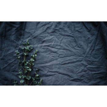 DARK BLUE BED LINEN SET (2 pillowcases, bed sheet, duvet cover) DARK BLUE BED LINEN SET (2 pillowcases, bed sheet, duvet cover)